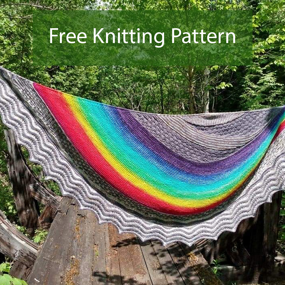 Free Knitting Pattern Ça Va Bien Aller It is going to be OK Shawl