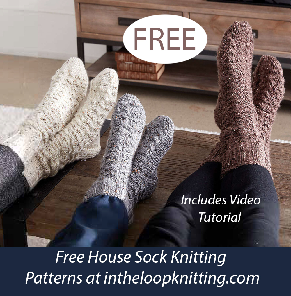 Free Cozy Cabin Socks Knitting Pattern