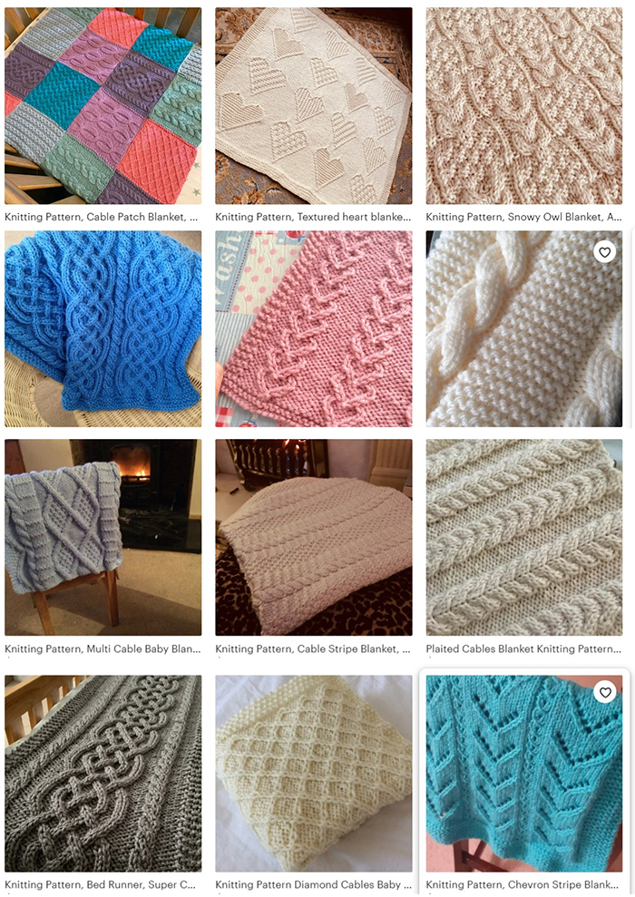 Cable Blanket Knitting Patterns