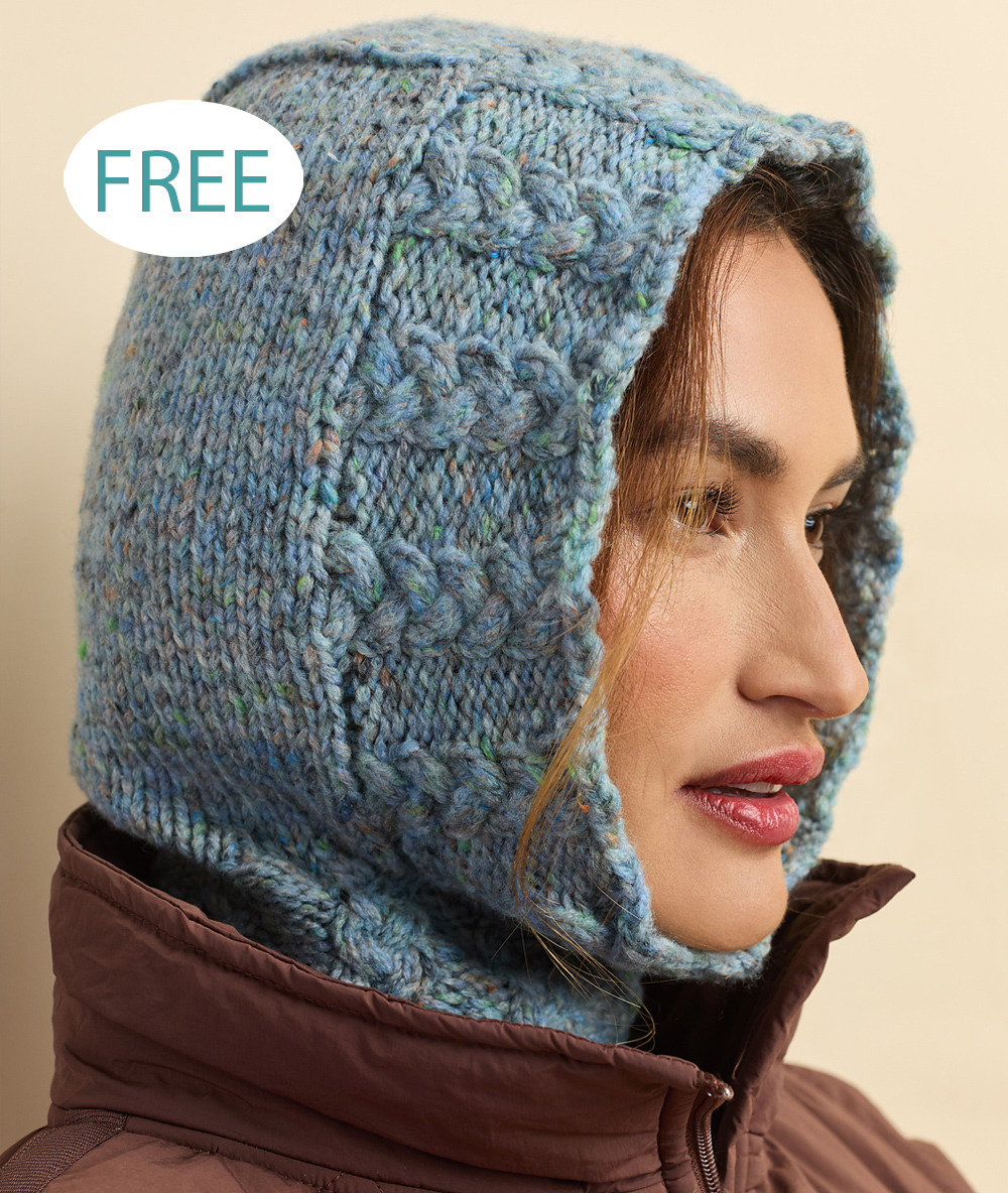 Free Cable Cove Balaclava Knitting Pattern