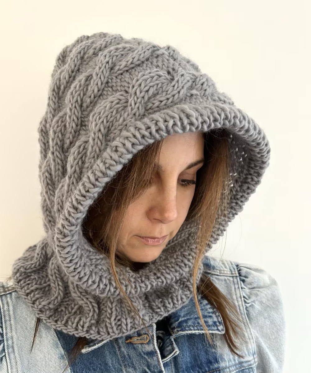 Cable Knit Balaclava Knitting Pattern