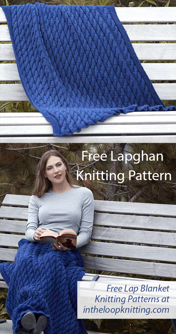 Free Lap Blanket Knitting Pattern Cable Lapghan