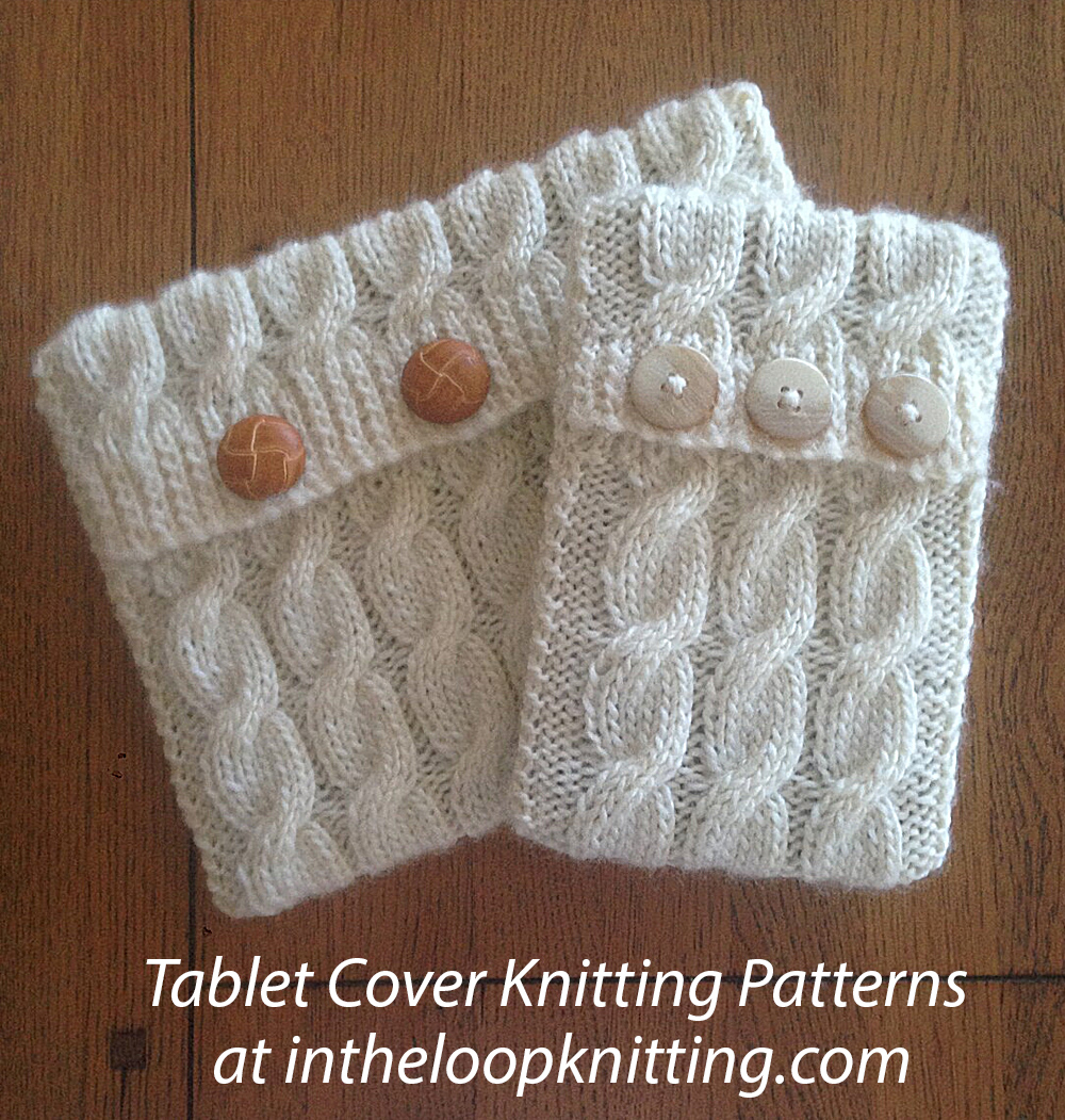 Cable Tablet Case Knitting Pattern