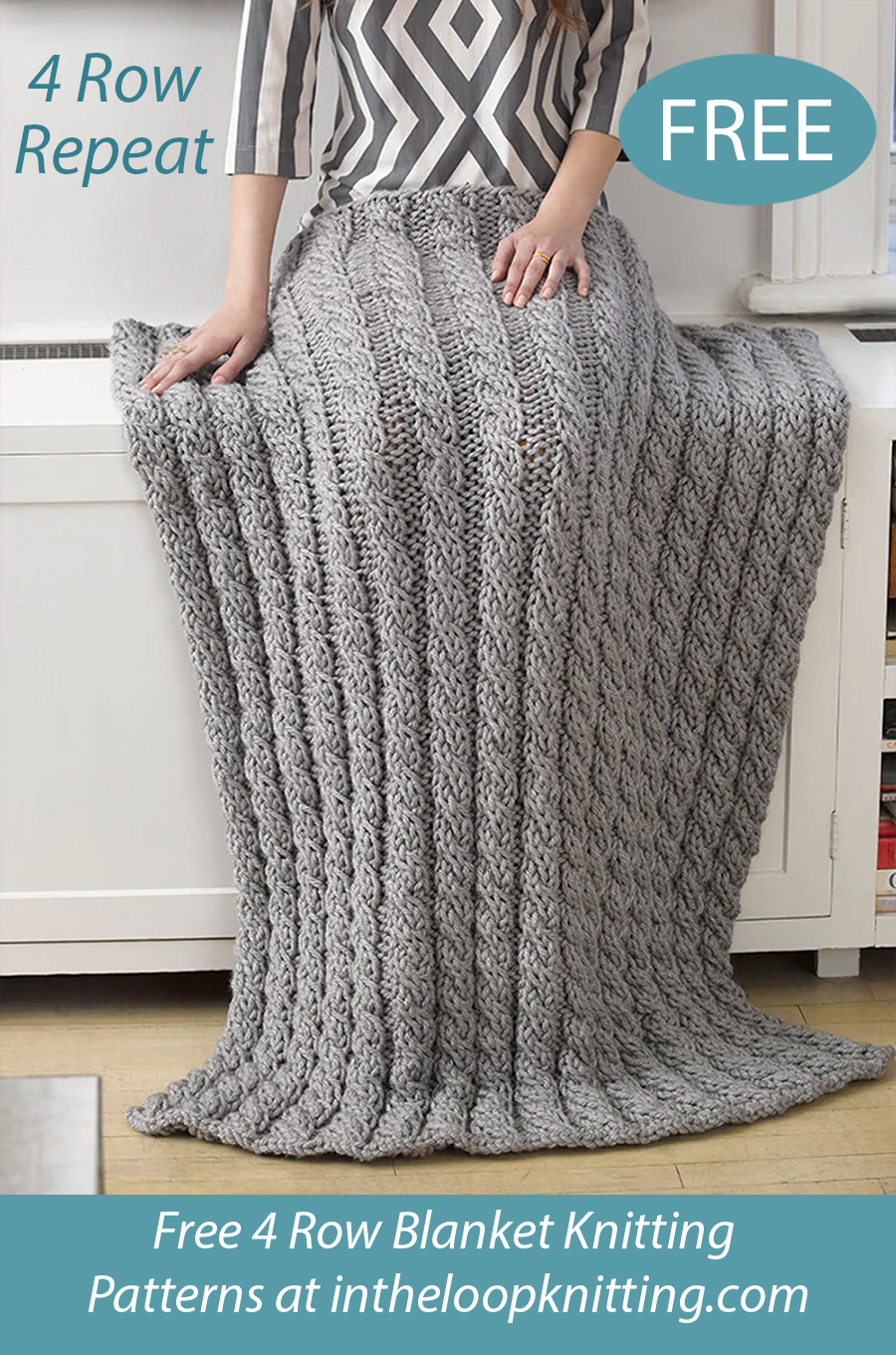 Free Cabled Afghan Knitting Pattern 4 Row Repeat