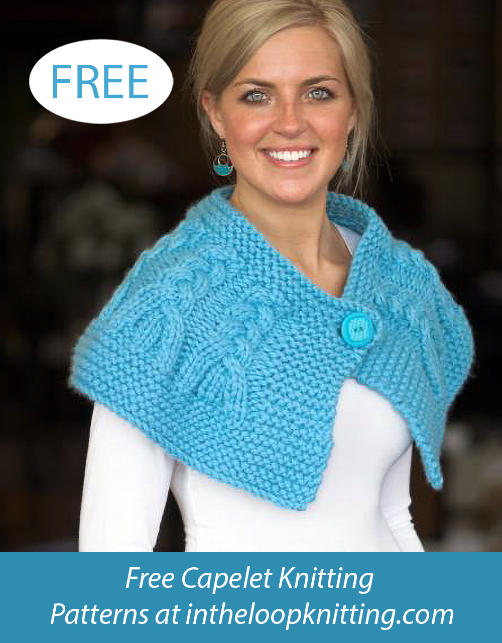 Free Cabled Capelet Knitting Pattern