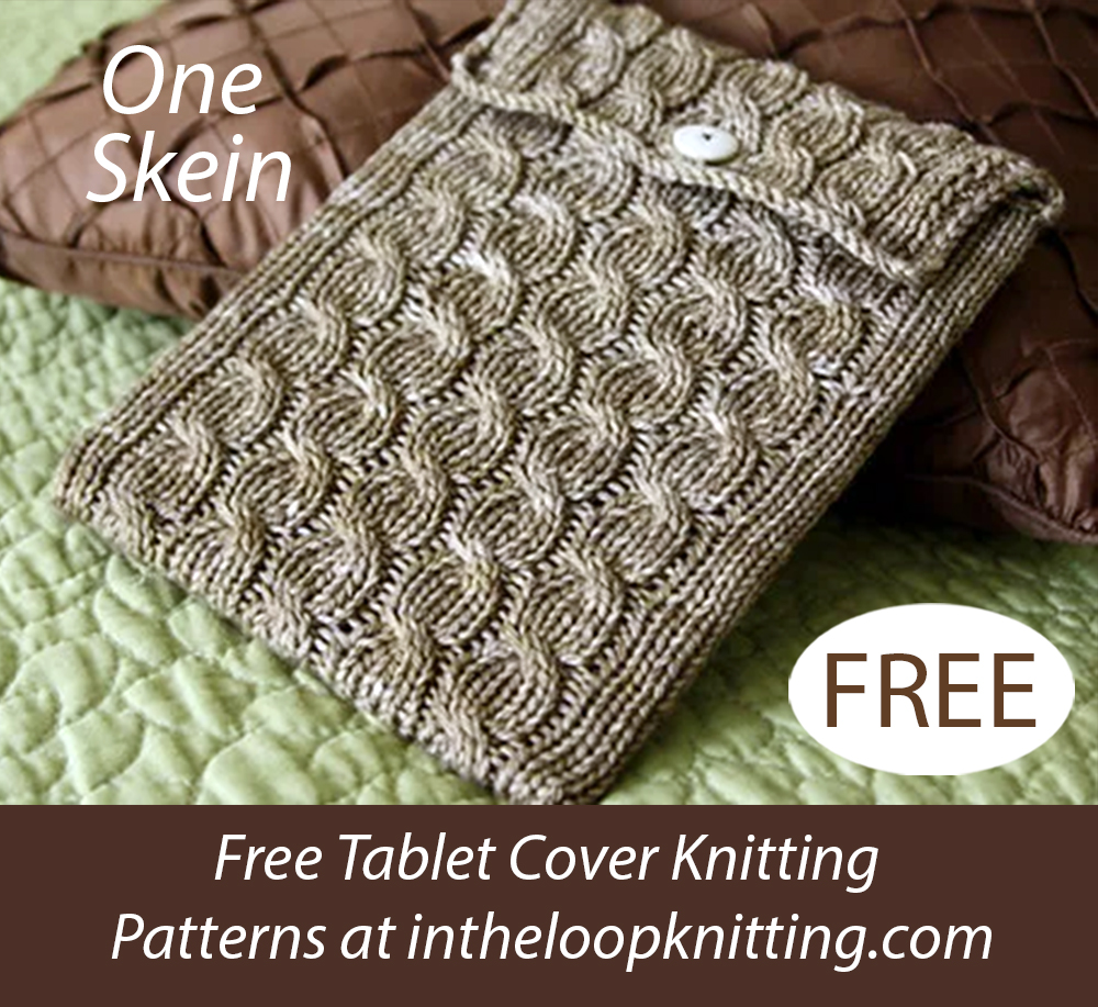 Free Cabled iPad Sleeve Cardigan Knitting Pattern