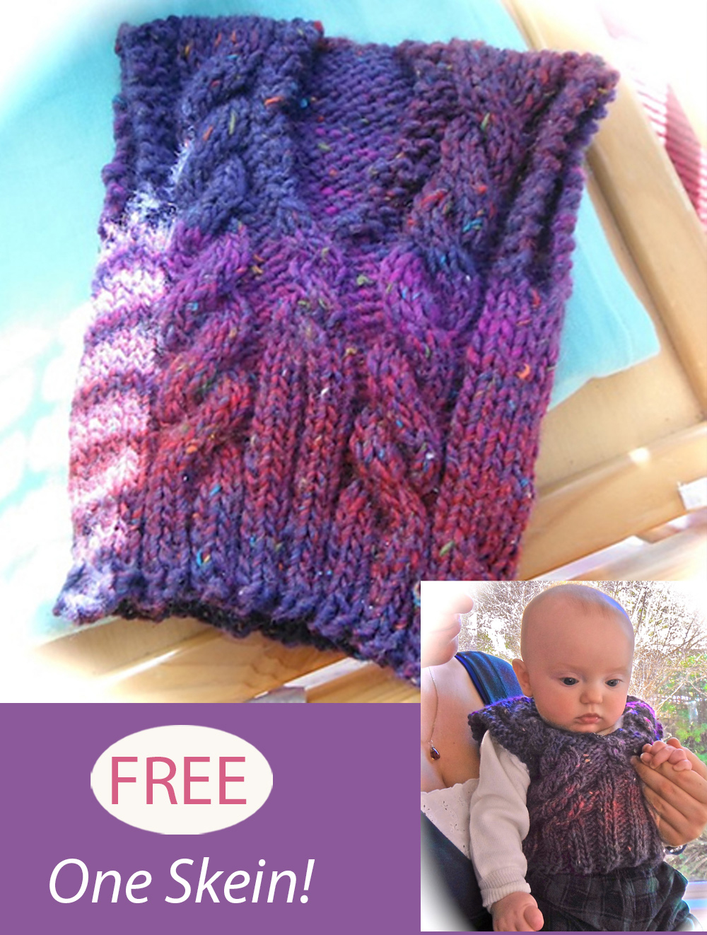 Free Cabled Snuggle Vest Knitting Pattern