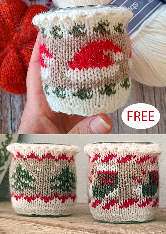 Free Christmas Cozies Knitting Pattern