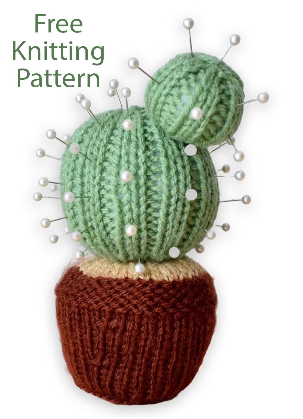 Cactus Pincushion Free Knitting Pattern