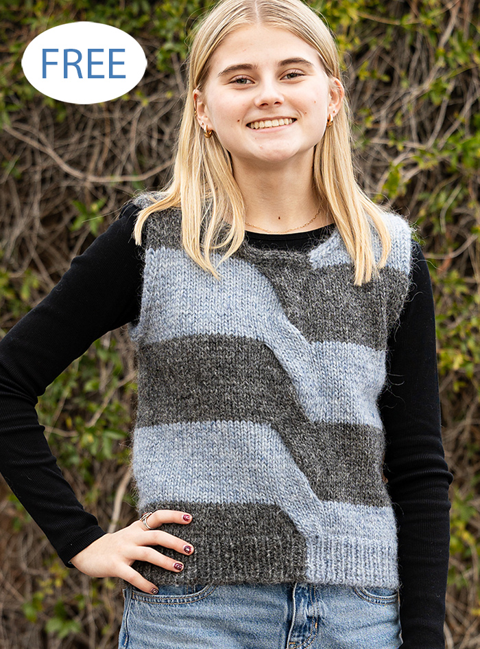 Free Call and Response Vest Knitting Pattern