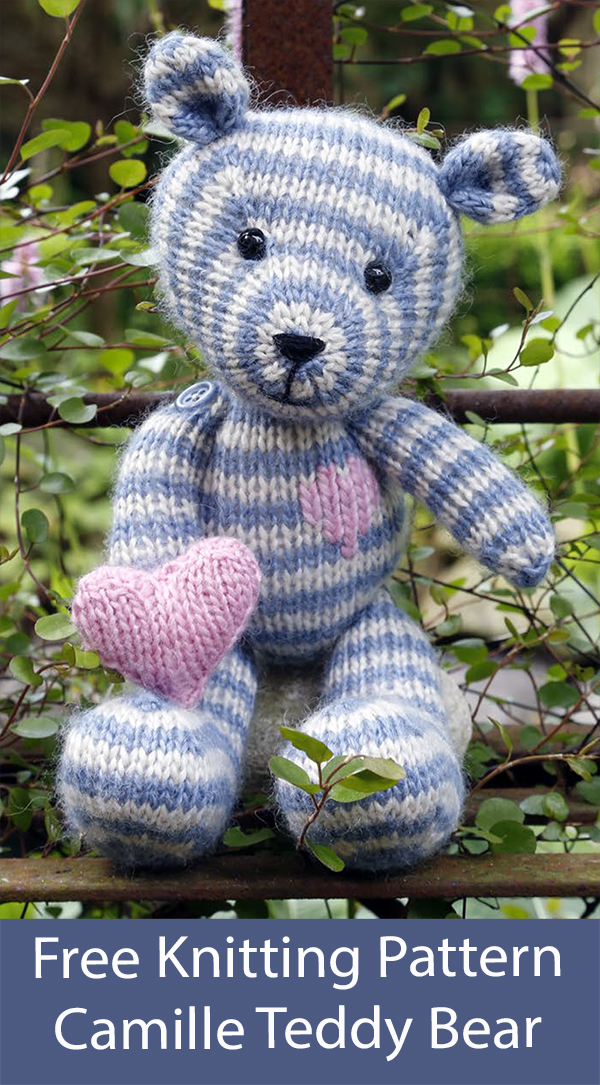 Free Teddy Bear Knitting Pattern Camille Teddy