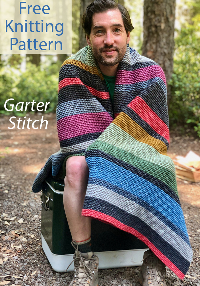 Campfire Blanket De-Stash Fashion Knitting Pattern