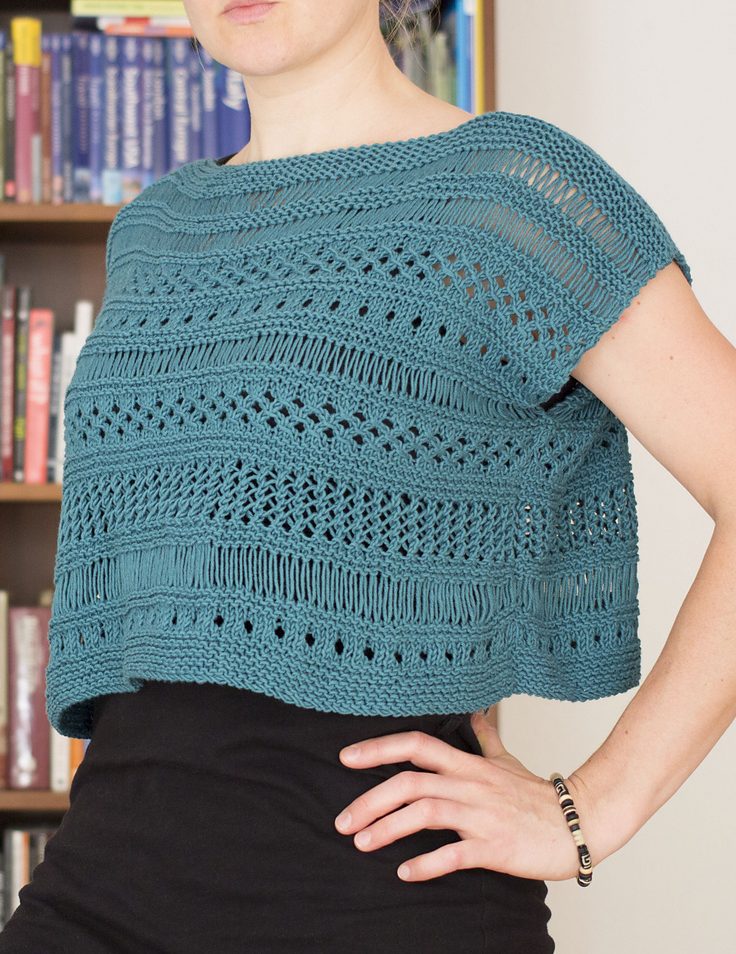 Free knitting pattern for Cancun Box Top