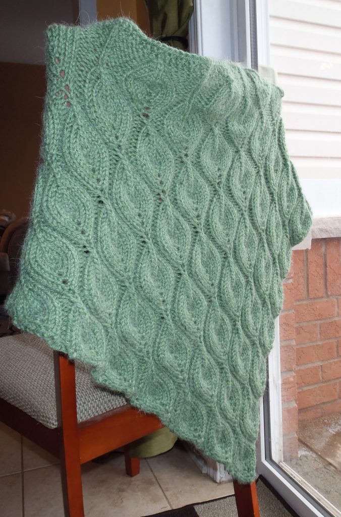 Free Knitting Pattern for Candle Flame Shawl