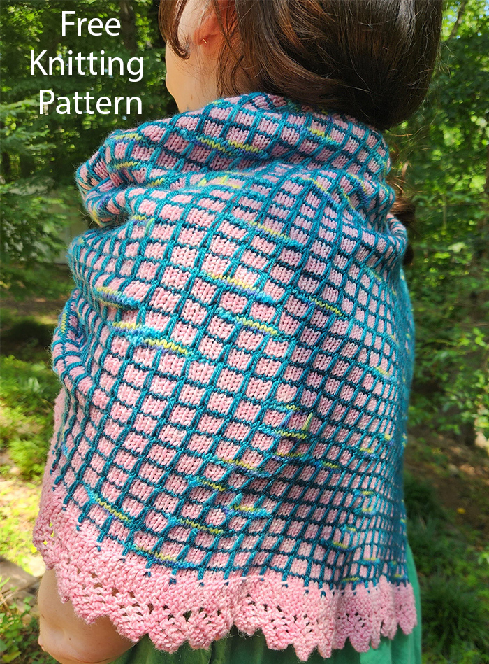 Free Knitting Pattern Candy Buttons Shawl