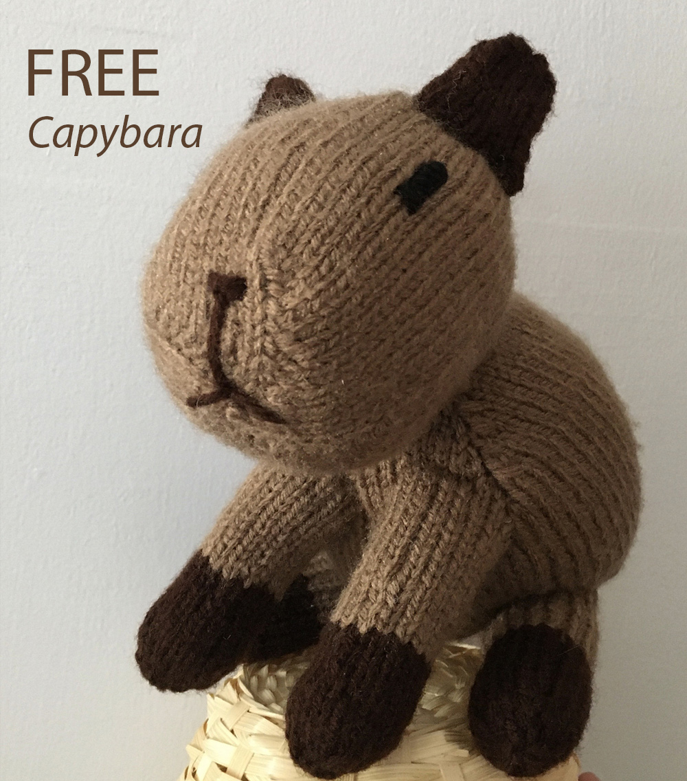 Free Capybara Knitting Pattern