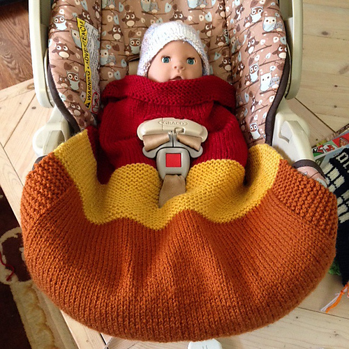 Free knitting pattern for baby car seat outlet cover