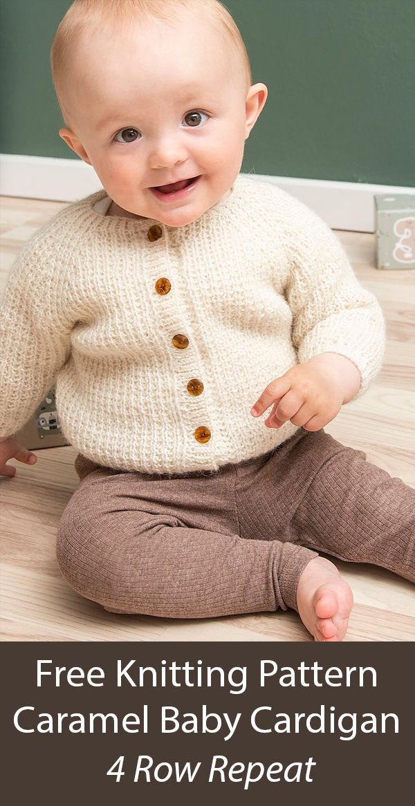 Free Caramel Baby Cardigan Knitting Pattern