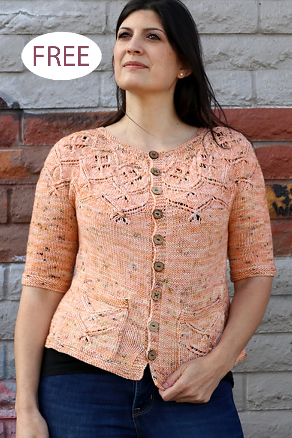 Free Sweater Knitting Pattern Cardiflower Cardigan