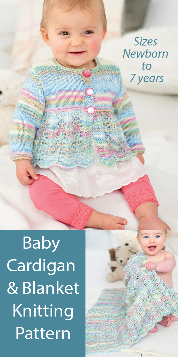 Baby and Child Cardigan and Blanket Knitting Pattern Sirdar 1252