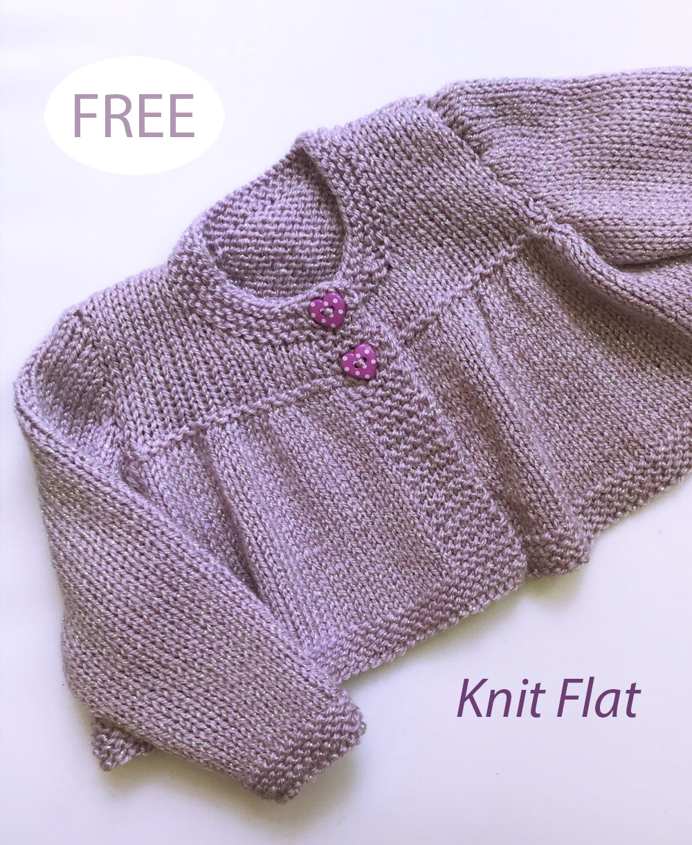 Baby Princess Cardigan Free Knitting Pattern