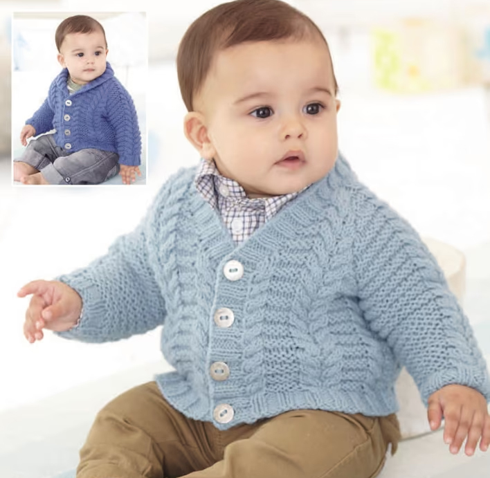 Baby and Child Cardigan Knitting Patterns Sirdar 4782