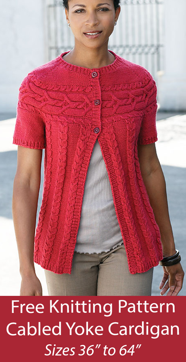 Top Button Cardigan Knitting Patterns- In the Loop Knitting
