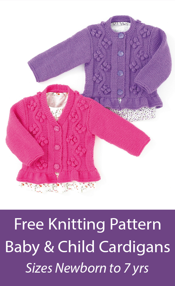Baby Cardigan Knitting Patterns Free Hayfield 4416
