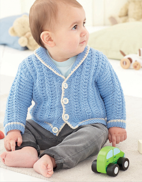 Baby and Child Cardigans Knitting Pattern 4 Row Repeat Cardigans in Sirdar Snuggly DK 4817