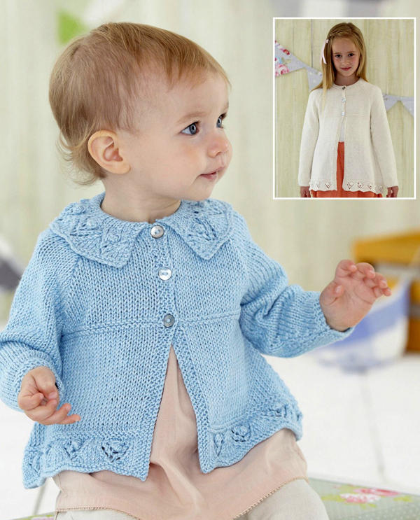 Baby and Child Cardigan  Knitting Pattern Sirdar 4732