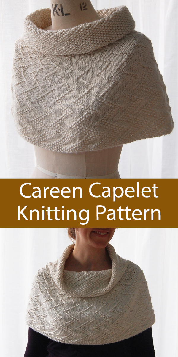 Poncho Knitting Pattern Careen Capelet