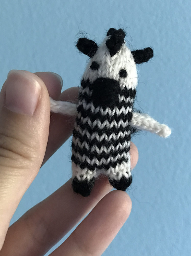 Free Knitting Pattern for Tiny Zebra