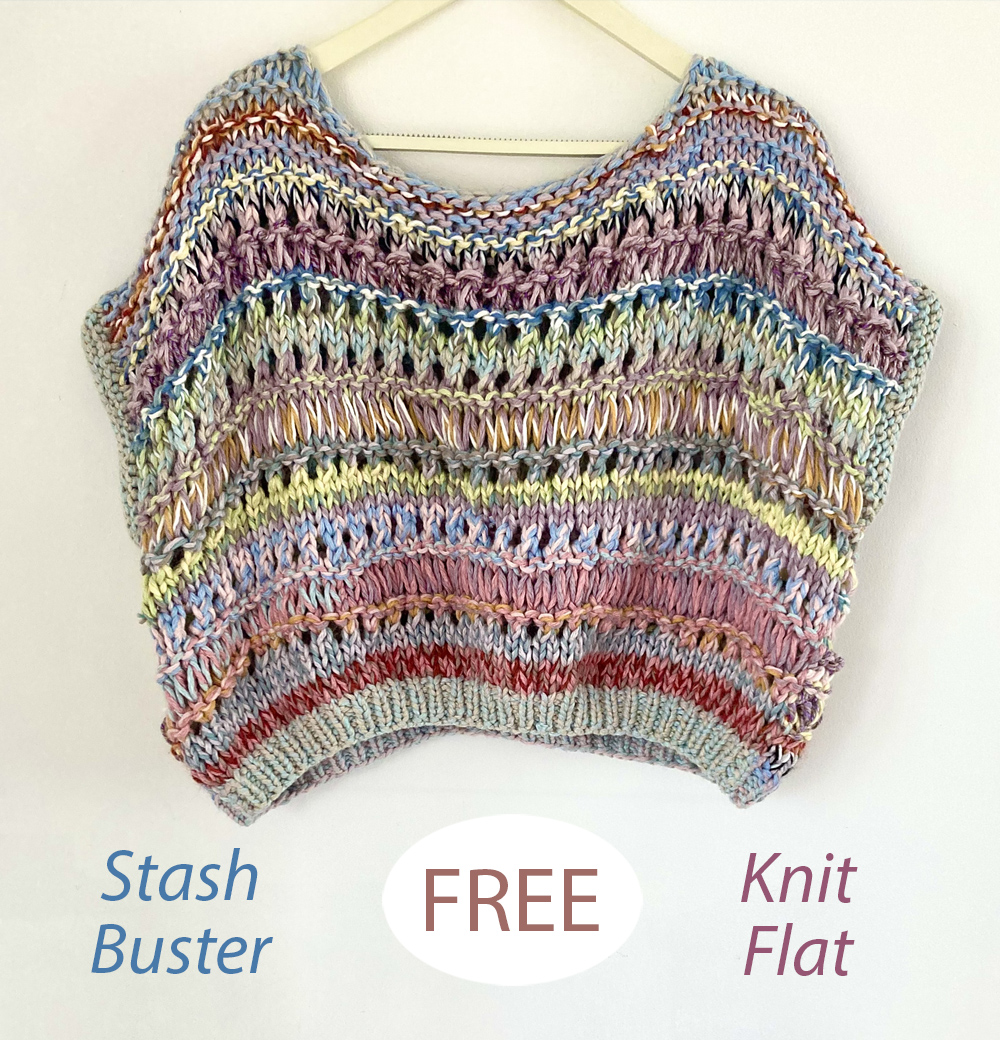 Carnival Tank Scrap Sweater Knitting Pattern
