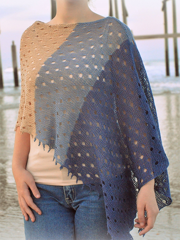 Poncho Pattern for a Soft, Stripe Knit • cowgirlblues