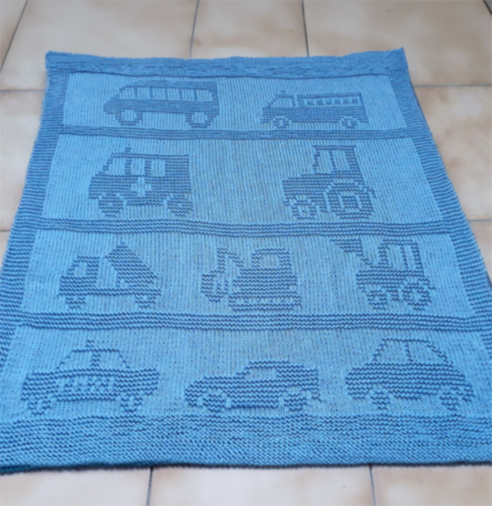 Knitting Pattern Cars Blanket