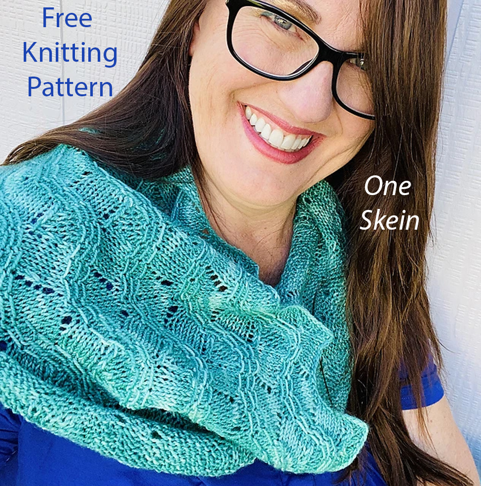 Free One Skein Cascading Waves Cowl Knitting Pattern