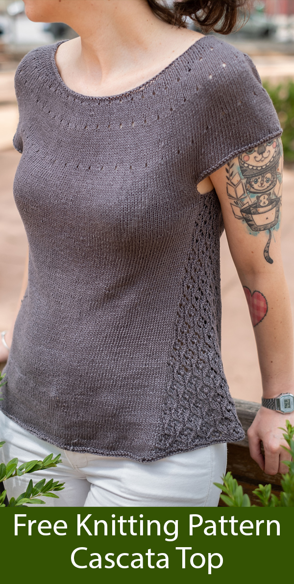 Free Knitting Pattern for Cascata Top
