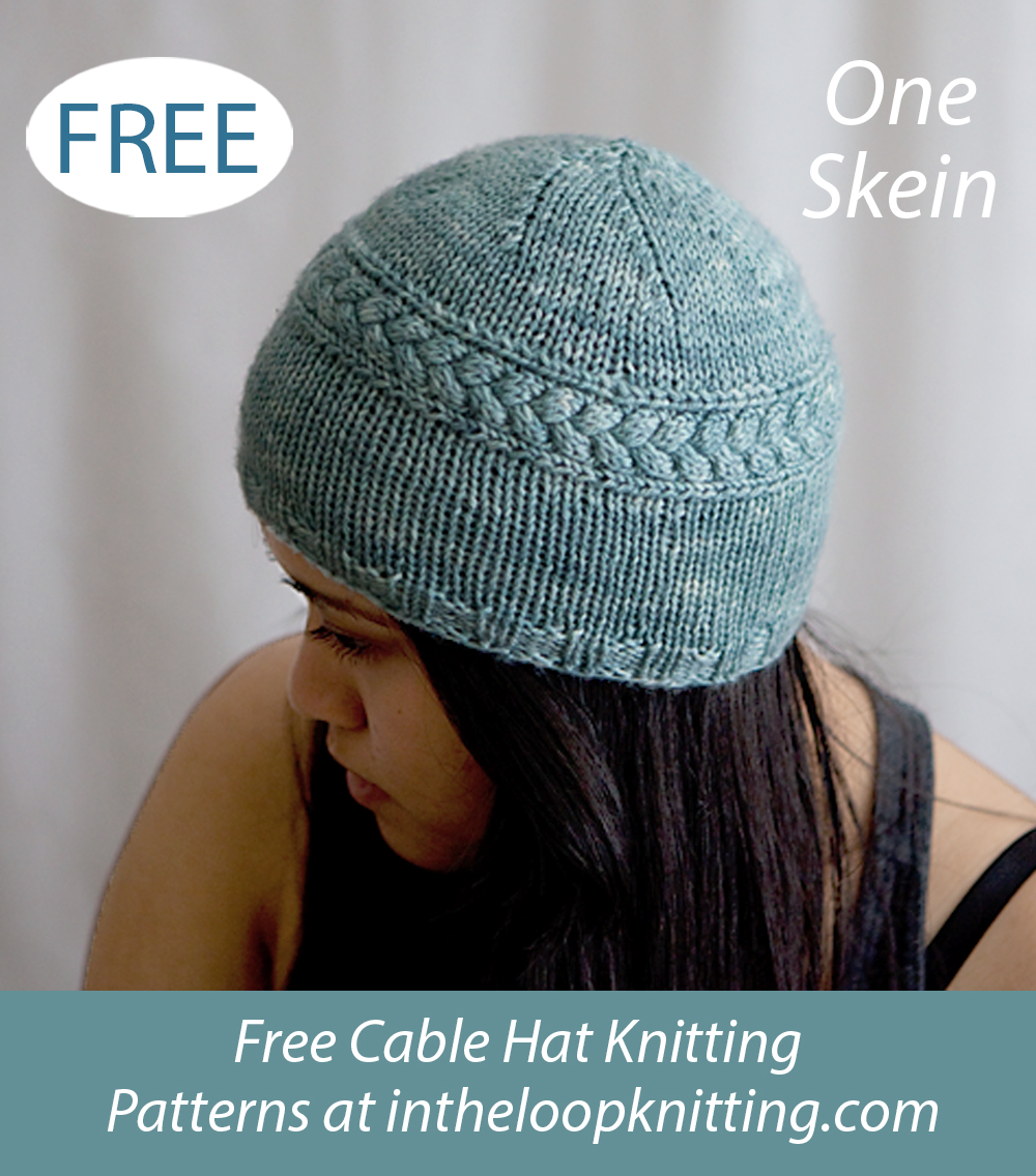 Free Cass Cable Hat Knitting Pattern