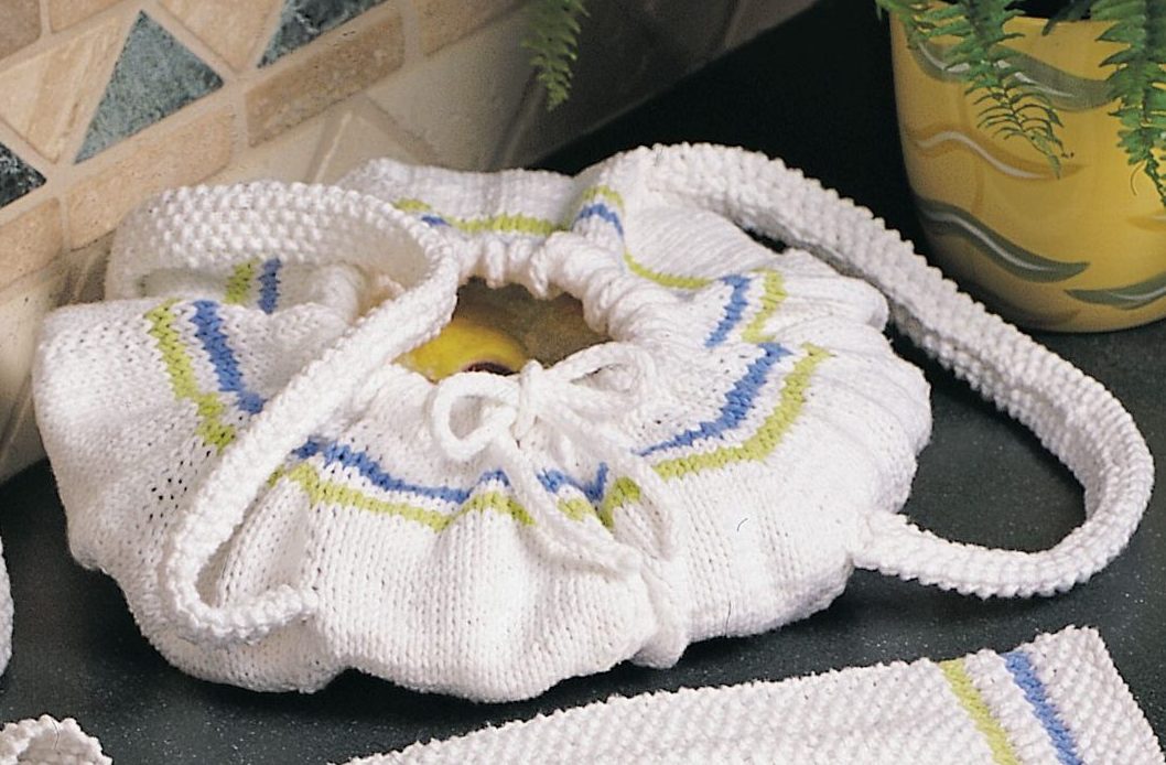 Free Knitting Pattern for Pie or Casserole Carrier