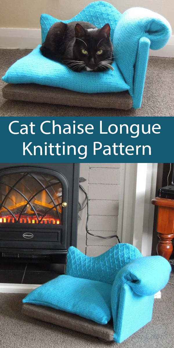 Cat Bed Knitting Pattern Chaise Longue Doll Bed
