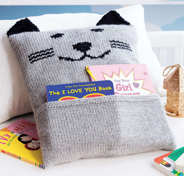 Knitting Pattern for Bow-Wow and Meow-Meow Pillows
