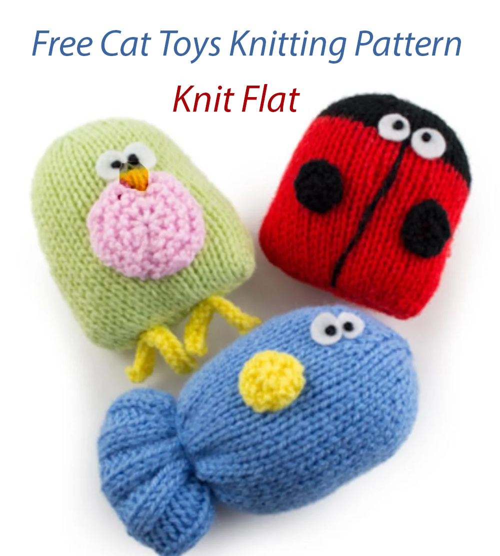 Free Knitting Pattern Knitted Cat Toys