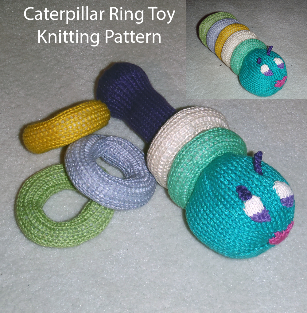 Caterpillar Ring Toy Free Knitting Pattern