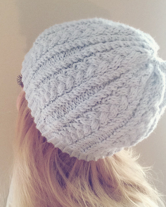 Free Knitting Pattern for 4 Row Repeat Katherine Hat