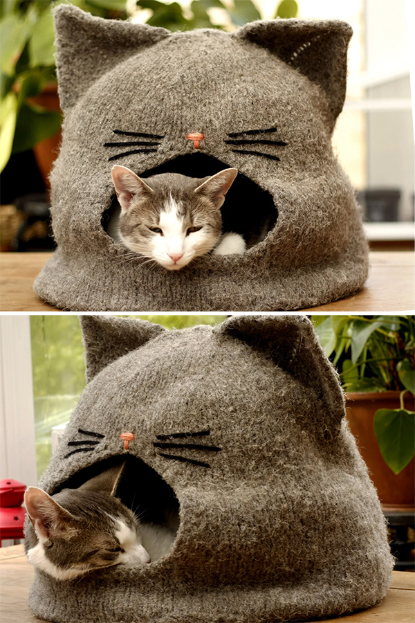 Knit cat outlet cave