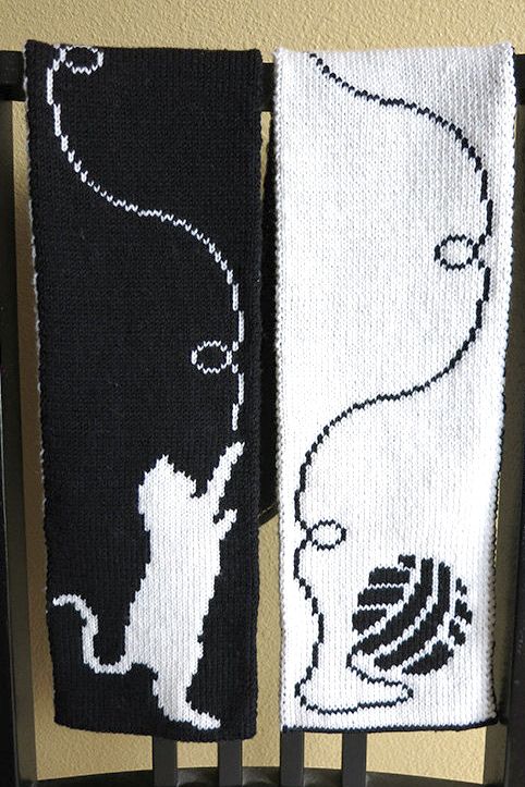 Knitting Pattern for Catitude Scarf