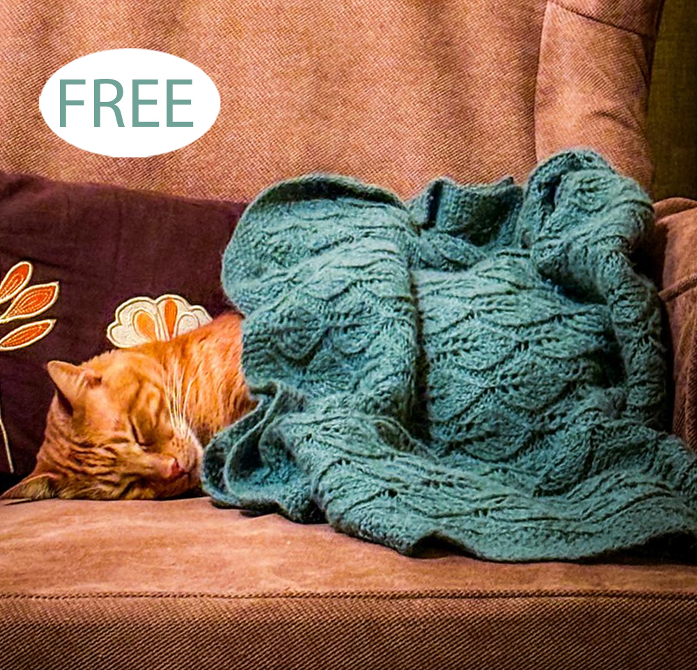 Free Catnip  Baby Blanket Knitting Pattern 