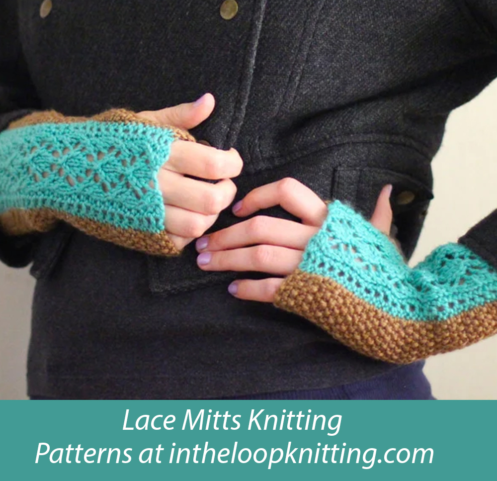 Cedar Glenn Mitts  Fingerless Gloves Knitting Pattern