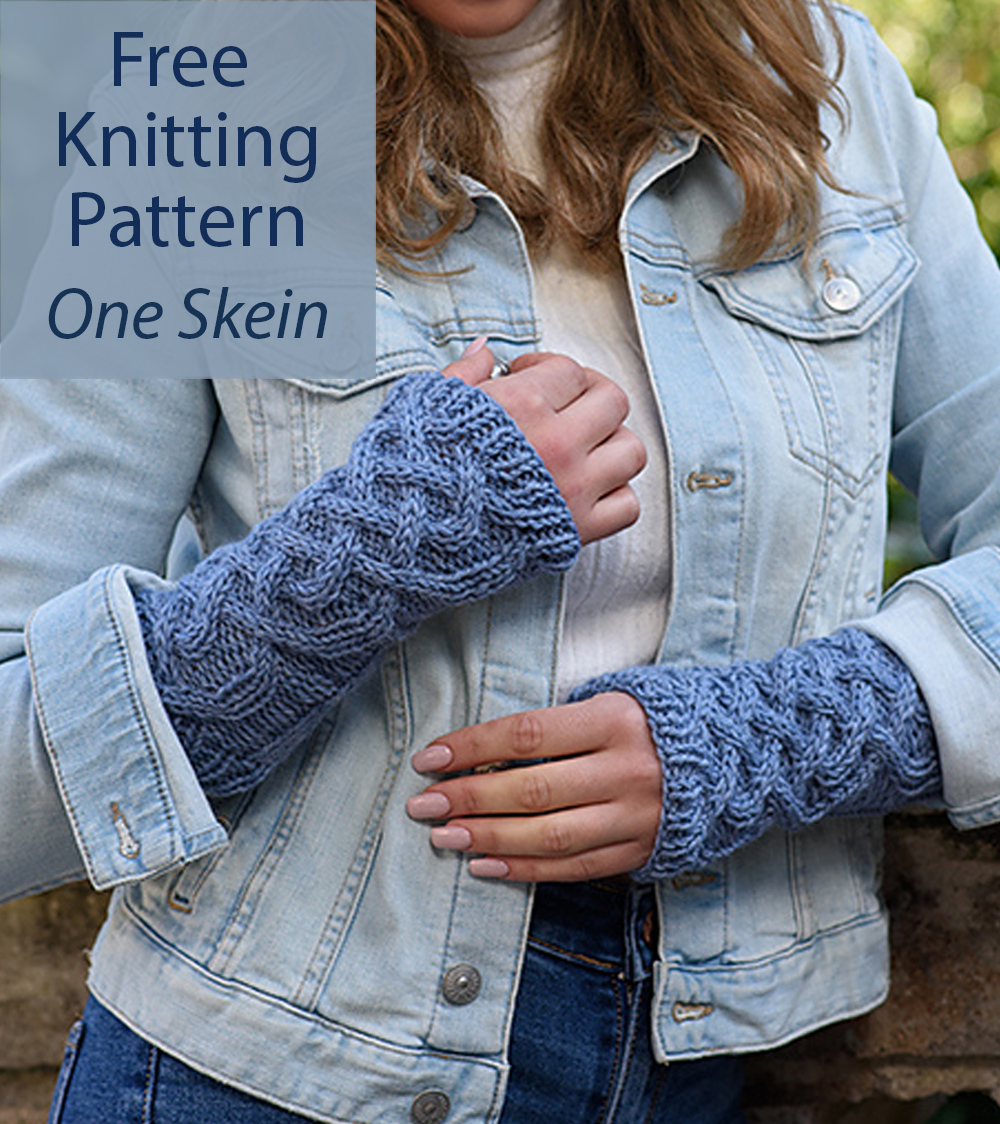 Free Knitting Pattern Celtic Cable Arm Warmers