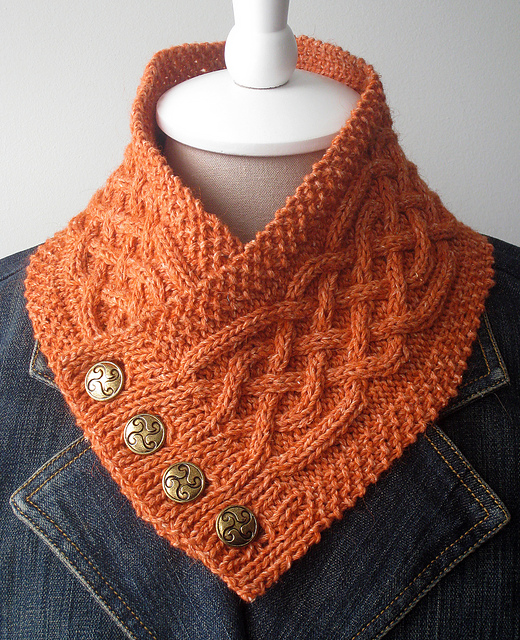 Cable Knit Wool blend Infinity Neck Warmer 7318 Turtleneck Dickey Chunky Cowl ENTWINED Oatmeal